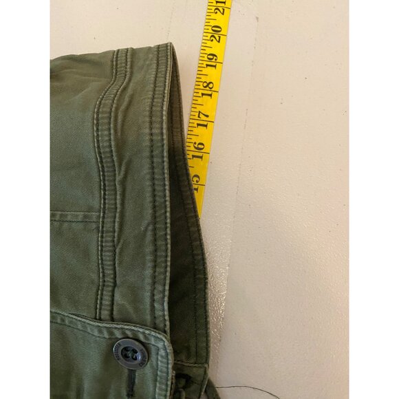 Hollister Womens Olive Green Military Style Utility Jacket Front Button Small - Picture 10 of 11